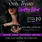 Join us for a spook-tacular happy hour at Chicago aesthetics med spa.