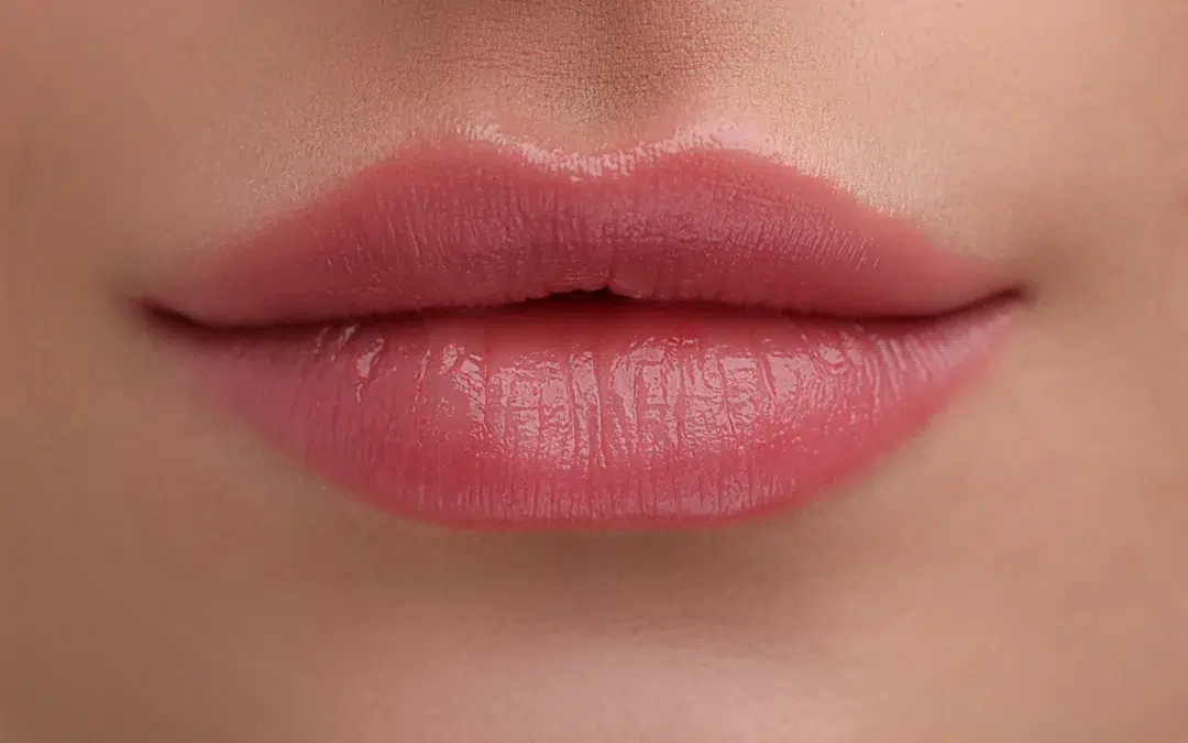 woman with beautiful full lips