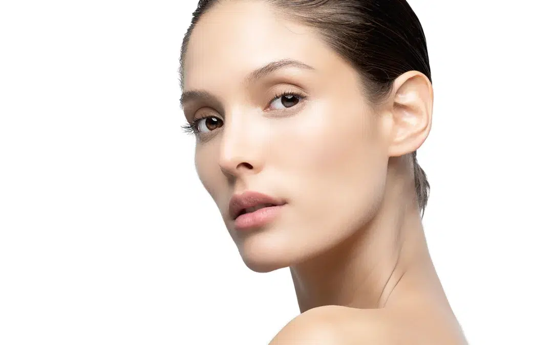 woman with clear smooth skin