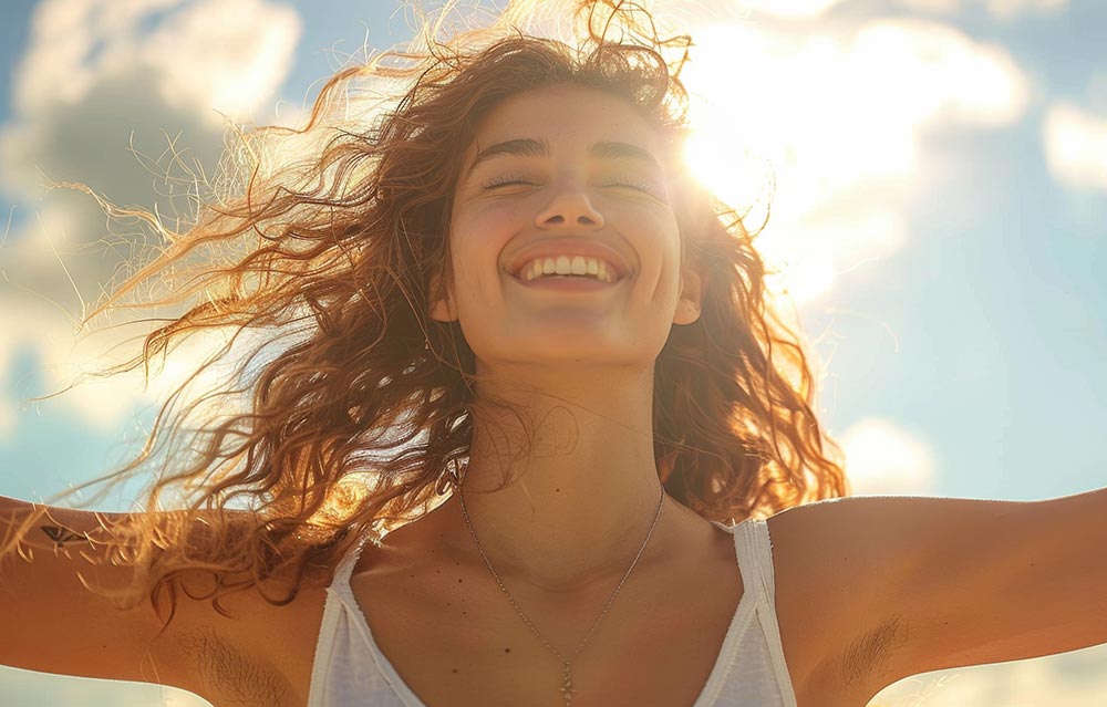 mental health , mindfulness and wellness concept<br />
