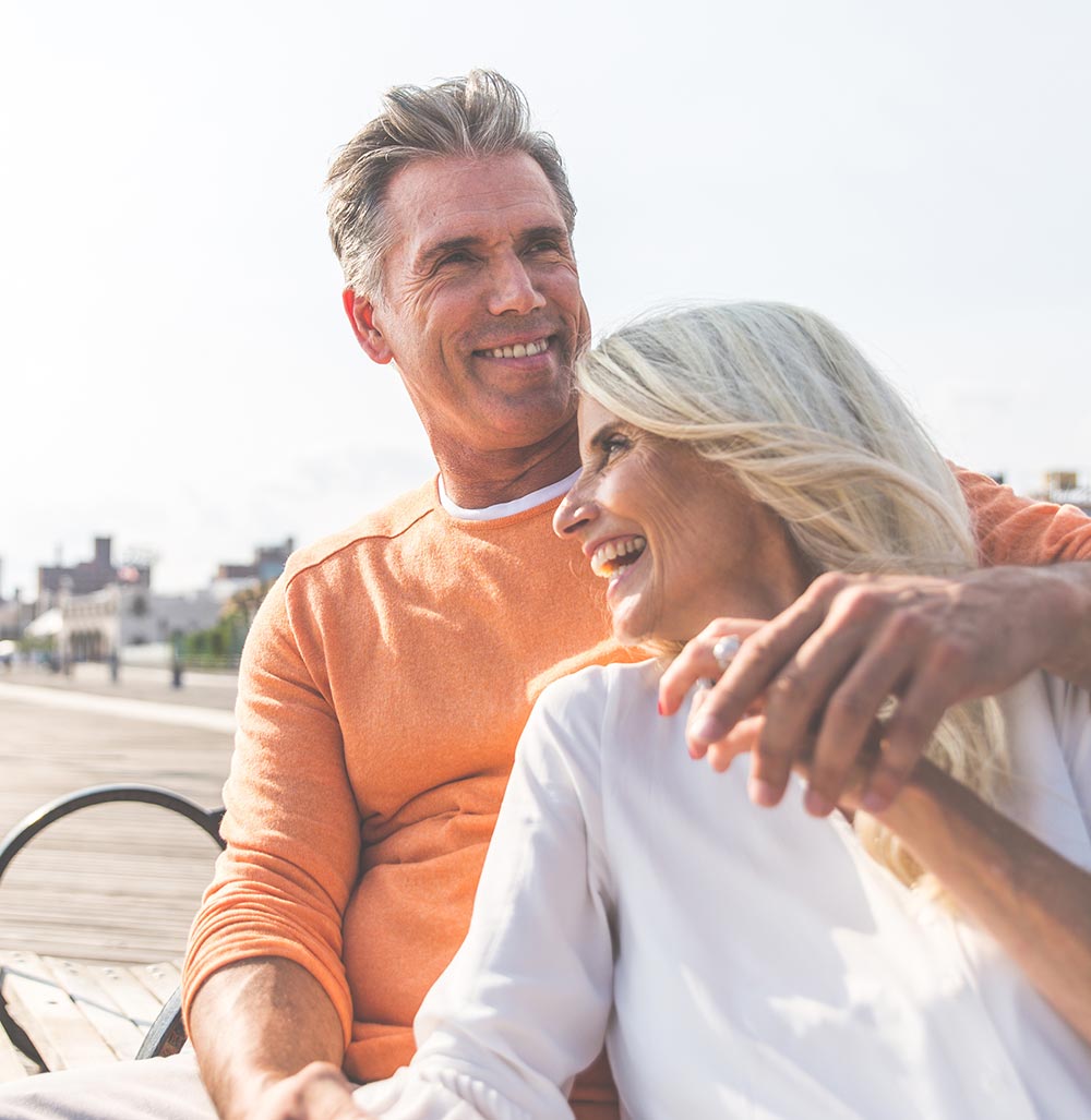 Happy senior couple spending time at the beach. Concepts about love,seniority and people