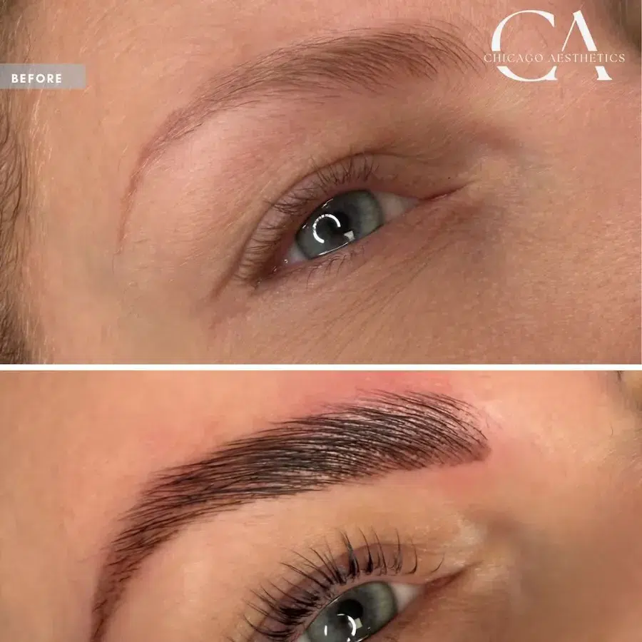 lash lift before and after
